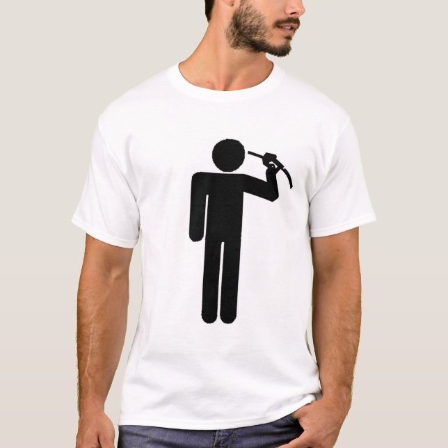 Selbstmord durch Öl T-Shirt (Vorderseite)