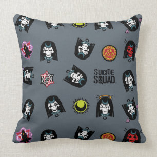 Selbstmord-Gruppe  Enchantress Emoji Muster Kissen