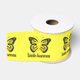 Selbstmord-Schmetterlings-Bewusstseins-Band 3" Ripsband
