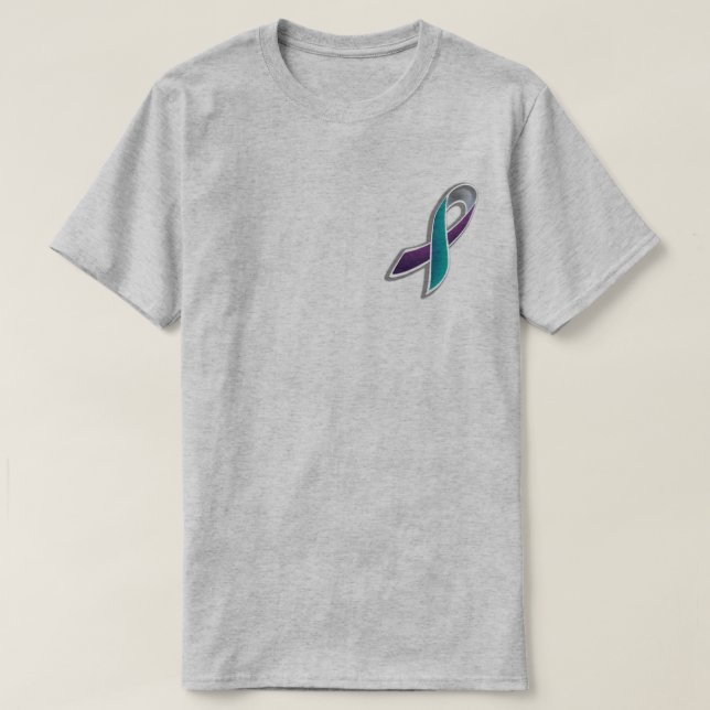 Selbstmord und PTSD Bewusstseins-Shirt T-Shirt (Design vorne)