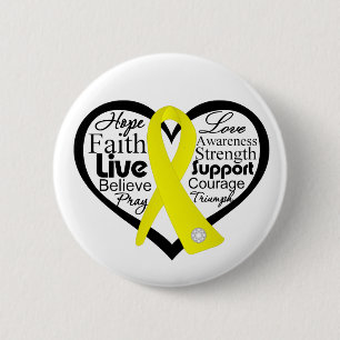 Selbstmord-Verhinderungs-Herz-Band-Collage Button