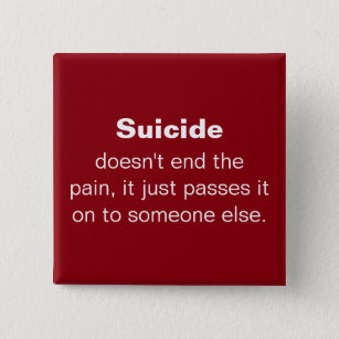 Selbstmord-Verhinderungs-Zitat Button