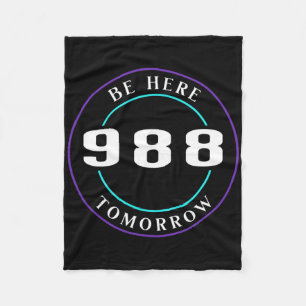 Selbstmordbewusstsein 988 - Suizidprävention Fleecedecke