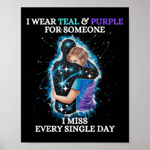 Selbstmordbewusstsein, das ich trage, Aquamarin & Poster