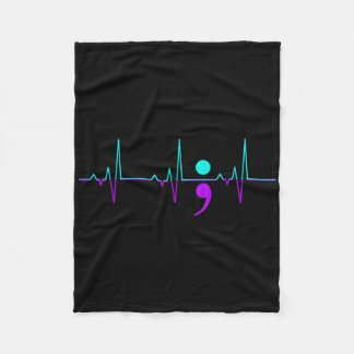 Selbstmordbewusstsein Heartbeat Unterstützung G Fleecedecke