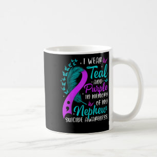 Selbstmordbewusstsein Ich trage Türkis Lila In Eri Kaffeetasse