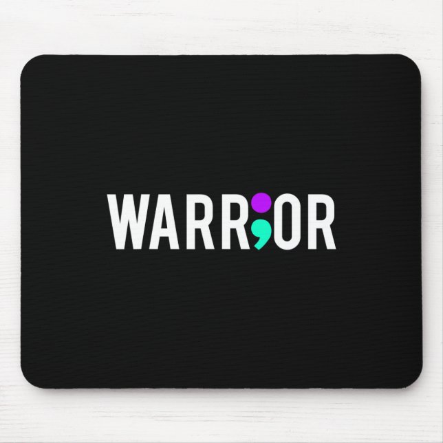 Selbstmordbewusstsein Krieger Design Geschenk für  Mousepad (Vorne)