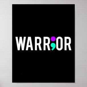 Selbstmordbewusstsein Krieger Design Geschenk für Poster