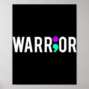 Selbstmordbewusstsein Krieger Design Geschenk für Poster