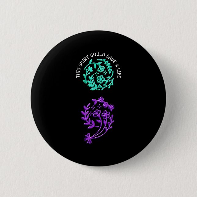 Selbstmordbewusstsein Selbstmordprävention Unterst Button (Vorderseite)