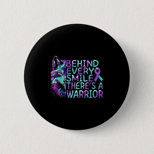 Selbstmordbewusstsein Selbstmordprävention Unterst Button (Vorderseite)