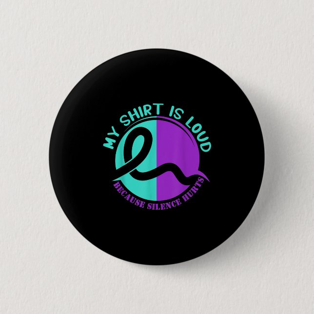Selbstmordbewusstsein Selbstmordprävention Unterst Button (Vorderseite)