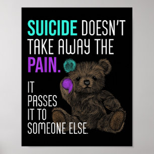 Selbstmordbewusstsein Semicolon Psychische Gesundh Poster