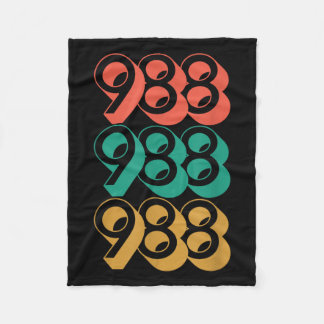 Selbstmordbewusstsein - Shirt 988 - Suizidpräventi Fleecedecke