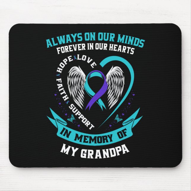 Selbstmordbewusstsein Shirt Großmutter Mütter Frau Mousepad (Vorne)