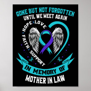 Selbstmordbewusstsein Shirt Mutter im Gesetz versc Poster
