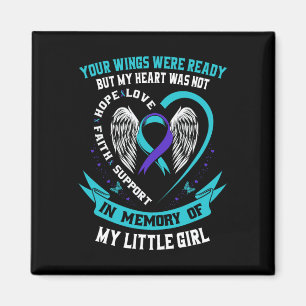 Selbstmordbewusstsein Shirt Tochter Kleine Mädchen Magnet