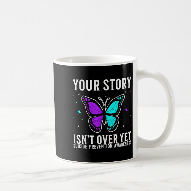 Selbstmordbewusstsein Unterstützen Selbstmordpräve Kaffeetasse (Rechts)