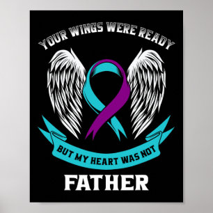 Selbstmordbewusstsein Vater Aquamariner und Lila B Poster