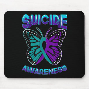 Selbstmordbewusstsein Warrior Lila & amp; Aquamari Mousepad