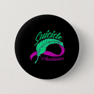 Selbstmordbewusstsein Wings Mental Health Happy Gi Button