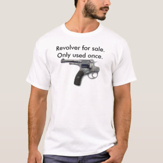 Selbstmordgewehr, Revolver für Verkauf. Nur einmal T-Shirt