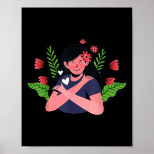 Selbstmordprävention - Bewusstsein für psychische Poster