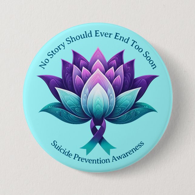 Selbstmordprävention - Bewusstseinsbildung Button (Vorderseite)