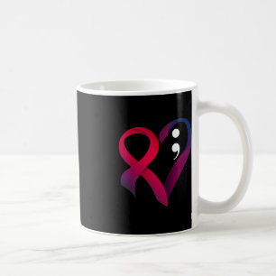 Selbstmordprävention Herz Semikolon Psychische Ges Kaffeetasse