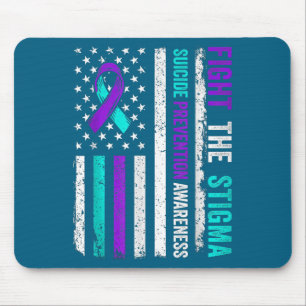 Selbstmordprävention Unterstützen Stigma bekämpfen Mousepad