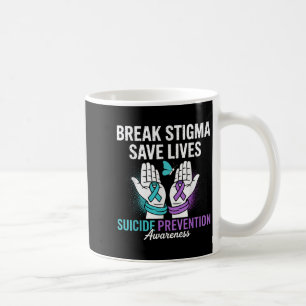 Selbstmordprävention Unterstützen Stigma überwinde Kaffeetasse