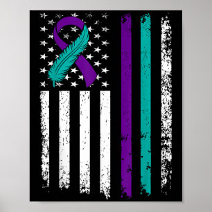 Selbstmordpräventions-Bewusstsein Amerikanisches F Poster