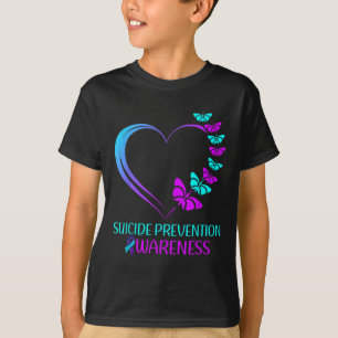 Selbstmordpräventions-Bewusstsein Schmetterlings-H T-Shirt
