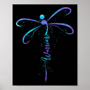 Selbstmordpräventions-Bewusstseins-Krieger-Libelle Poster