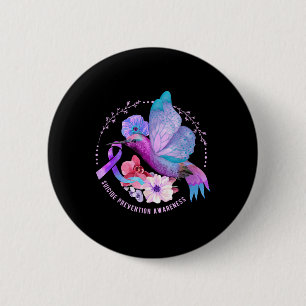 Selbstmordpräventions-Bewusstseins-Schleife Schmet Button