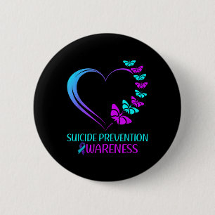 Selbstmordpräventions-Bewusstseins-Schmetterlings- Button