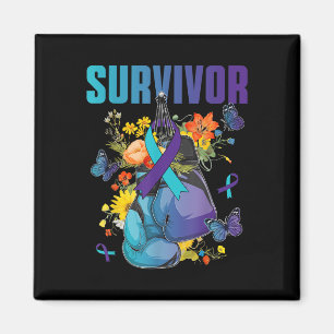 Selbstmordpräventions-Bewusstseins Survivor Fighte Magnet
