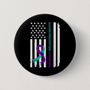Selbstmordpräventions-Bewusstseinsmonats-Schleife Button