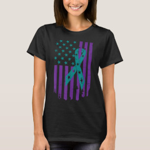 Selbstmordpräventions-Woche 2022 USA-Flagge Ri T-Shirt