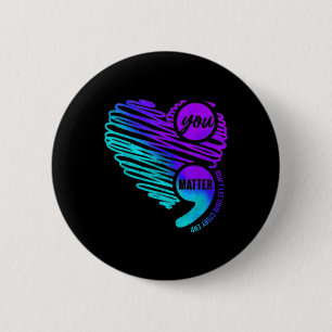 Selbstmordpräventions-Woche Du Semikolon Er Button