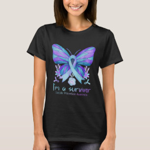 Selbstmordpräventions-Woche Schmetterling Ich bin T-Shirt