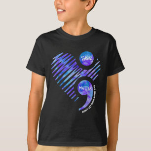 Selbstmordpräventionsbewusstsein Lass deine Geschi T-Shirt