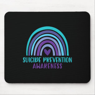 Selbstmordpräventionsbewusstsein mit Regenbogen un Mousepad