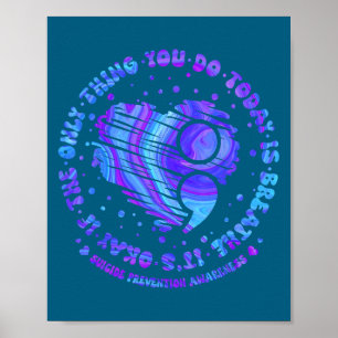 Selbstmordpräventionsbewusstsein Semikolon für Fra Poster
