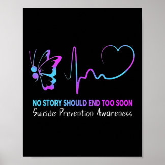 Selbstmordpräventionsbewusstsein Semikolon Schmett Poster