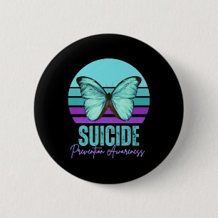 Selbstmordpräventionsbewusstsein Türkis Und Lila B Button
