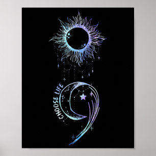 Selbstmordpräventionsbewusstsein Wähle Leben Semik Poster