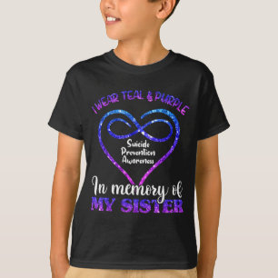 Selbstmordpräventionsshirt, Türkis &amp; Lila In E T-Shirt