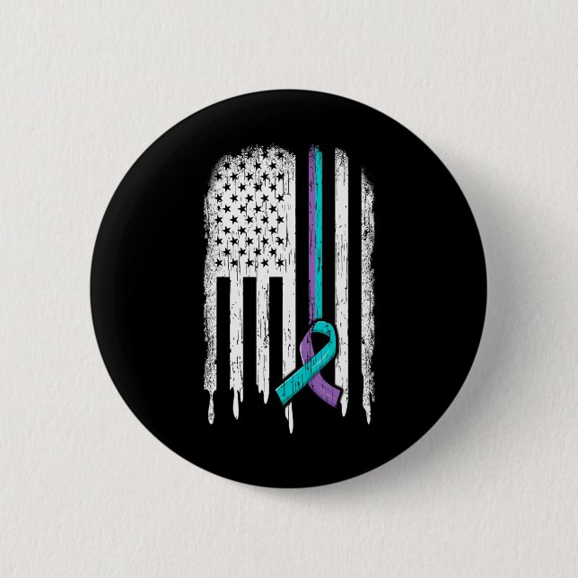 Selbstmordverhütung Bewusstsein der amerikanischen Button (Vorderseite)
