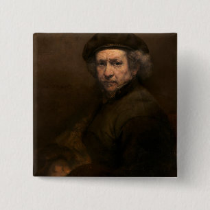 Selbstportrait, 1659 (Öl auf Leinwand) Button